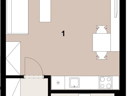 Prodej bytu, 1+kk, 33 m²