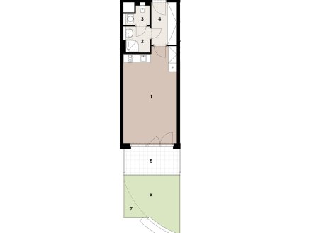 Prodej bytu, 1+kk, 35 m²