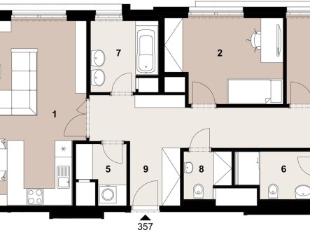 Prodej bytu, 4+kk, 110 m²
