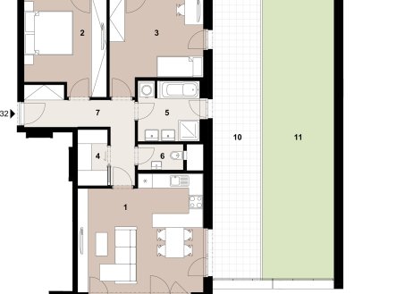 Prodej bytu, 3+kk, 78 m²