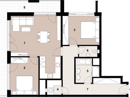 Prodej bytu, 3+kk, 84 m²
