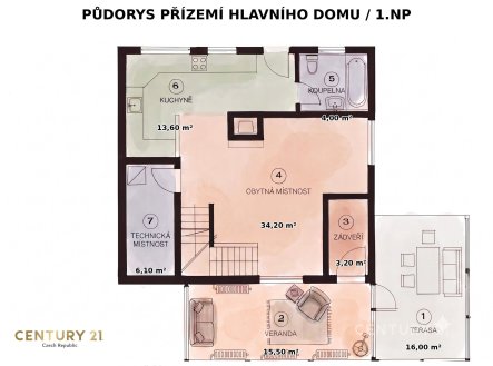 Prodej chaty/rekreačního objektu, 180 m²