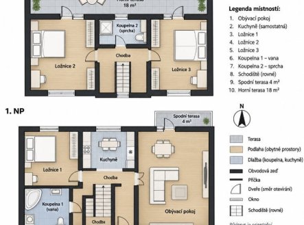 Pronájem bytu, 4+1, 132 m²