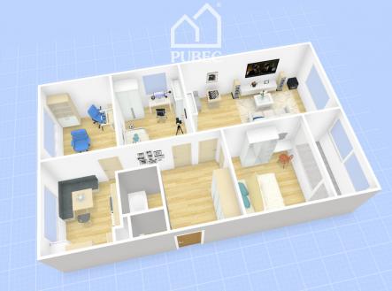 Prodej bytu, 4+1, 82 m²