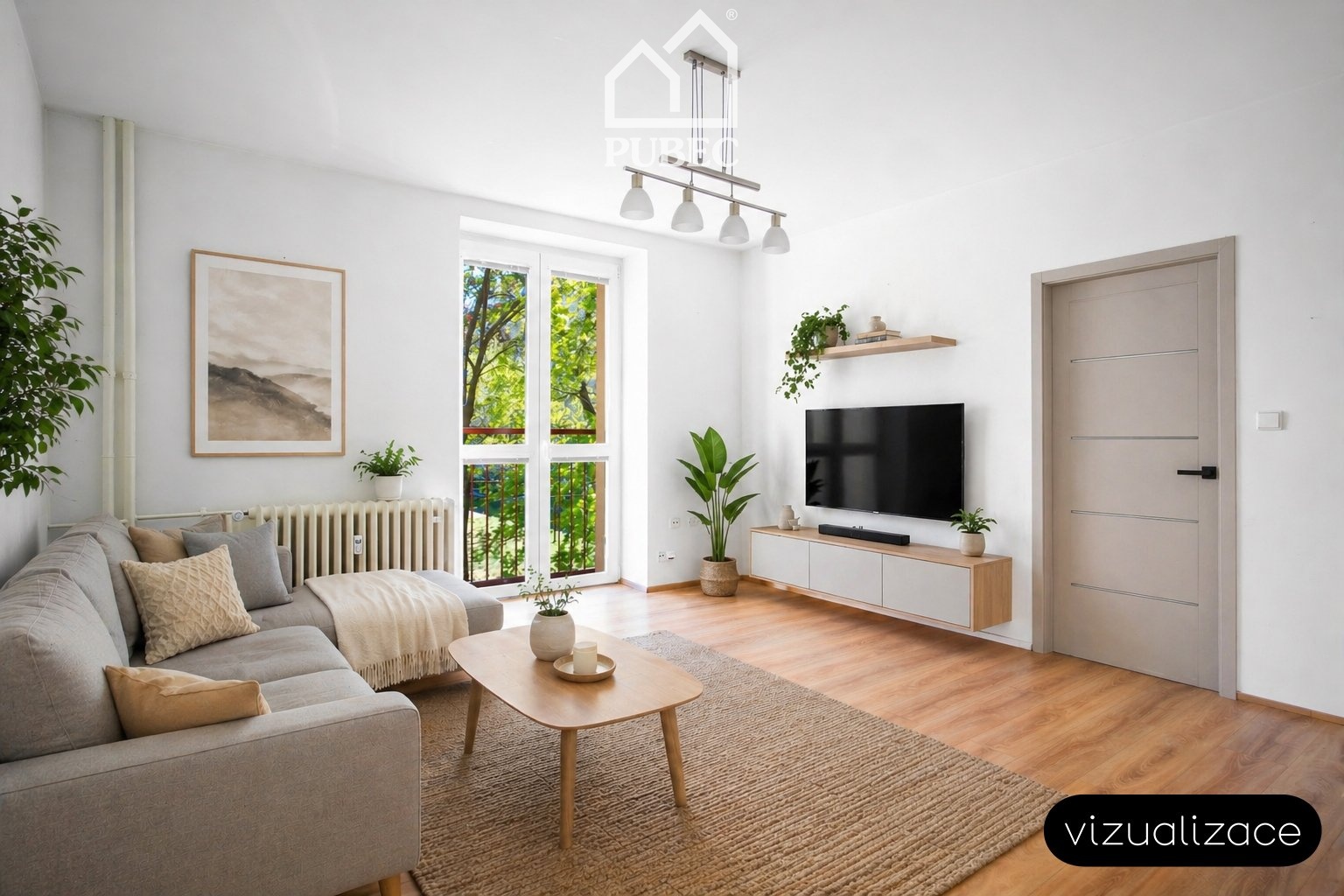 1 vizualizace obývák