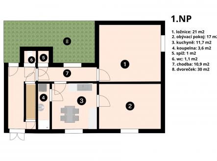 Prodej - dům/vila, 66 m²