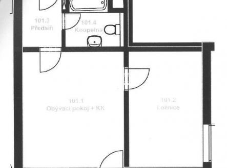 Prodej bytu, 2+kk, 41 m²