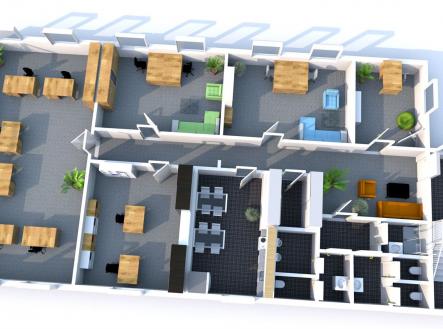 Pronájem kanceláře, 250 m²