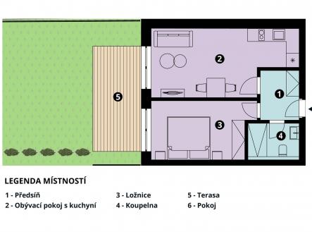 Prodej bytu, 2+kk, 40 m²