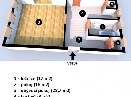 Prodej bytu, 3+1, 89 m²