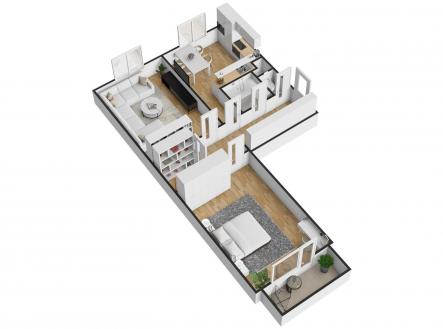 Prodej bytu, 2+1, 68 m²