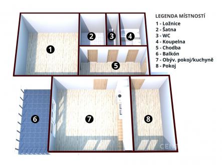 Pronájem bytu, 3+kk, 71 m²