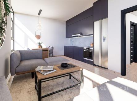 Prodej bytu, 1+kk, 45 m²