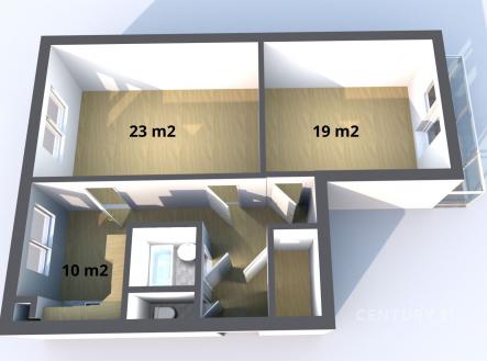 Prodej bytu, 2+1, 67 m²