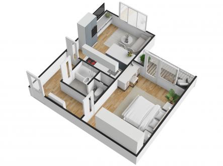 Prodej bytu, 1+1, 43 m²