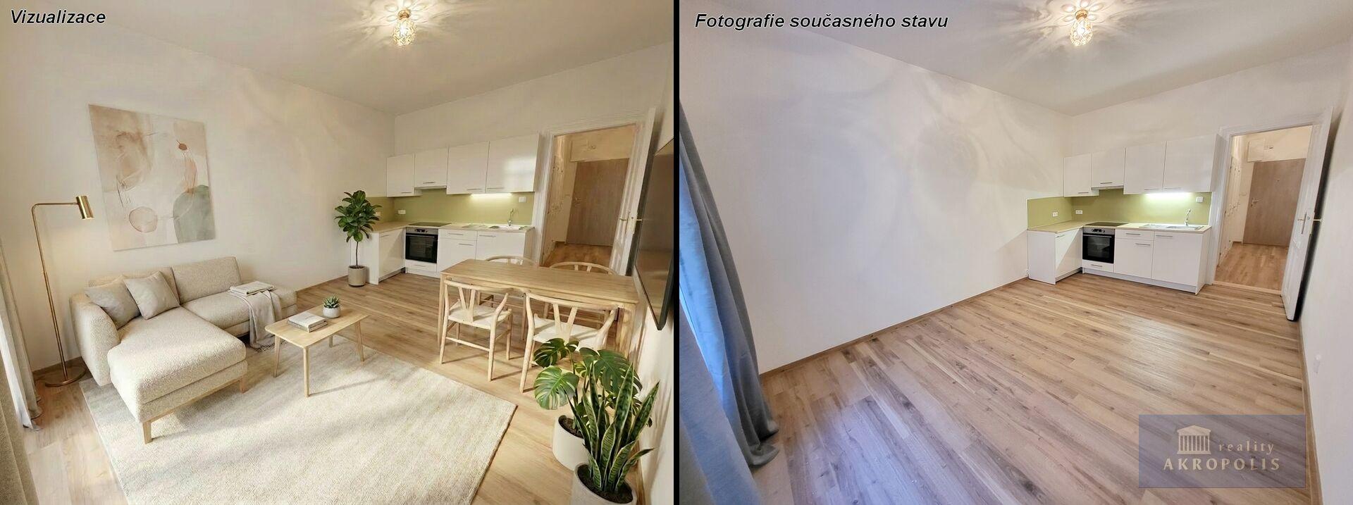 Prodej bytu 3+kk, 56,74 m² , Kotlaska, Praha - Libeň