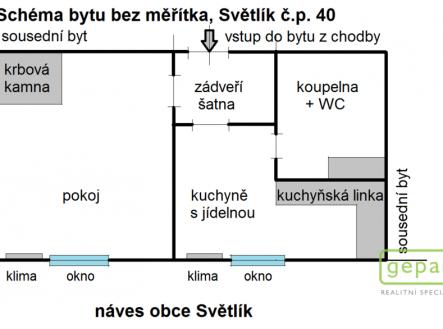 Prodej bytu, 1+1, 46 m²