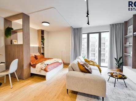 Pronájem bytu, 1+kk, 48 m²