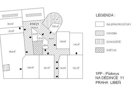 Pronájem obchodní prostory, 158 m²