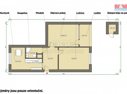 Prodej bytu, 2+1, 63 m²