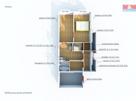 Prodej - chata/rekreační objekt, 102 m²