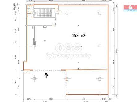 Pronájem - obchodní prostor, 453 m²