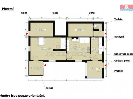 Prodej - chata/rekreační objekt, 62 m²