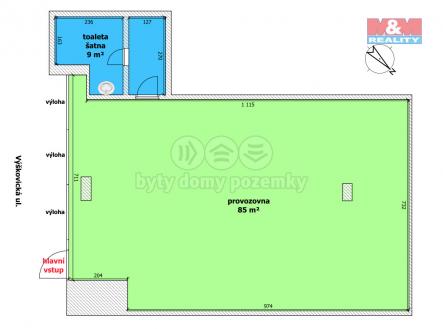 Pronájem obchodní prostor, 94 m²