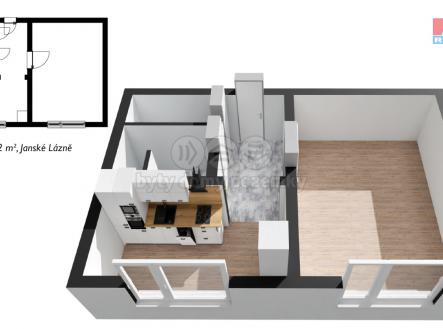 Prodej bytu, 1+1, 34 m²