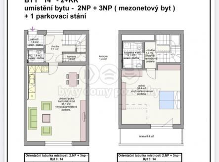 Prodej bytu, 2+kk, 84 m²