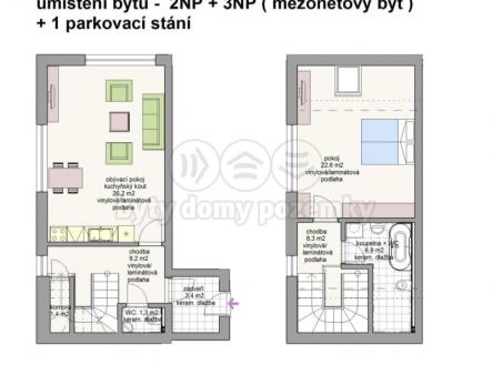 Prodej bytu, 2+kk, 78 m²