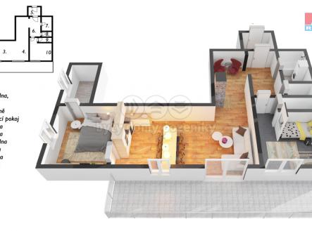 Prodej bytu, 3+kk, 88 m²