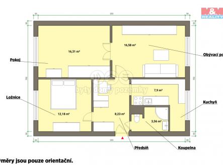 Prodej bytu, 3+1, 64 m²