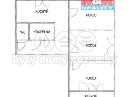 Prodej bytu, 3+1, 60 m²