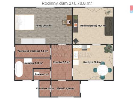 Prodej - dům/vila, 78 m²