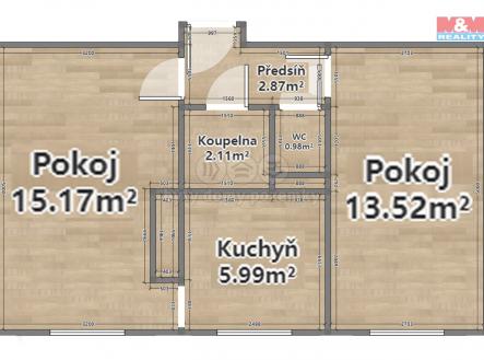 Prodej bytu, 2+1, 40 m²