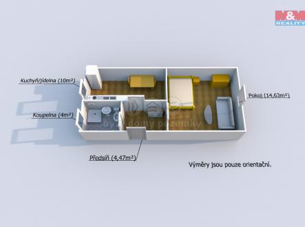 Prodej bytu, 1+1, 33 m²