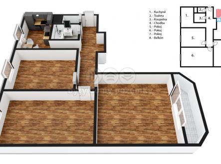 Prodej bytu, 3+1, 71 m²