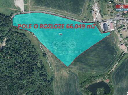 Prodej - pozemek, zemědělská půda, 66 049 m²