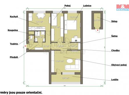 Prodej bytu, 3+1, 62 m²