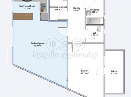 Prodej bytu, 2+kk, 61 m²