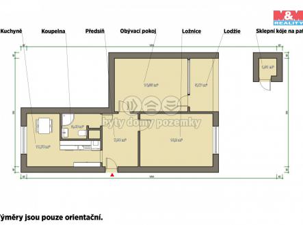 Pronájem bytu, 2+1, 63 m²