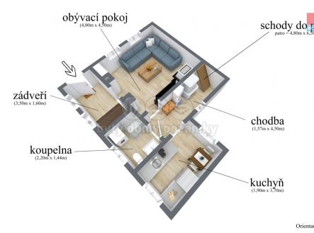 Prodej - chata/rekreační objekt, 72 m²