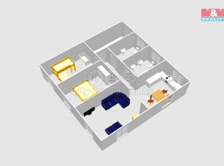 Pronájem bytu, 3+1, 81 m²
