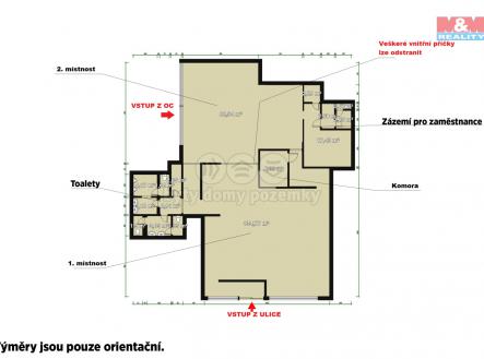 Pronájem - obchodní prostor, 245 m²