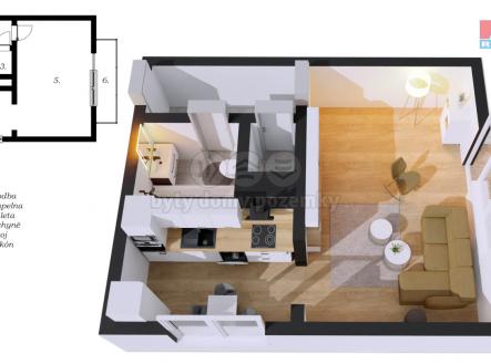 Prodej bytu, 1+1, 36 m²