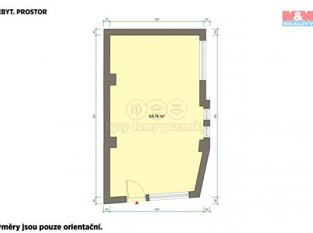 Pronájem - obchodní prostor, 35 m²