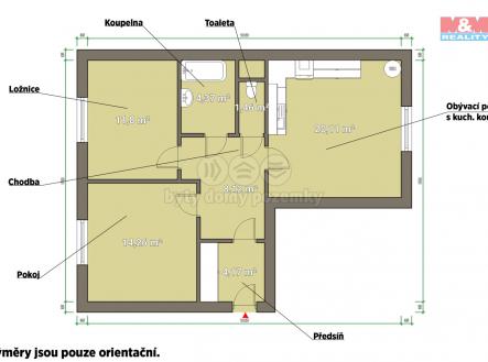 Prodej bytu, 3+kk, 70 m²