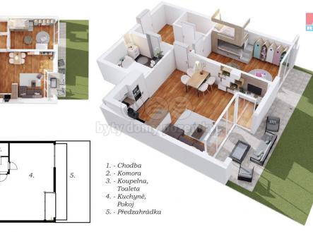 Prodej bytu, 2+kk, 62 m²