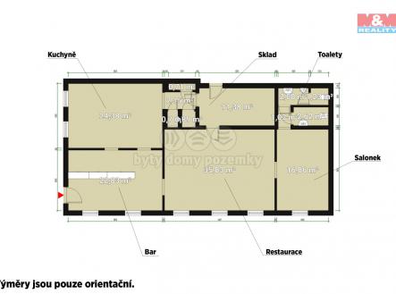 Pronájem - obchodní prostor, 123 m²